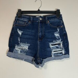 NWOT Denim Distressed Women Shorts, Size S